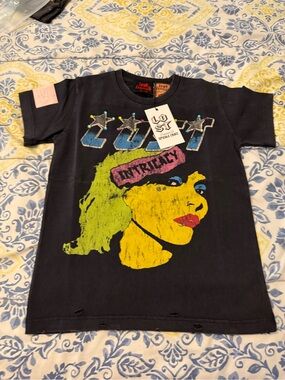 Lost Intricacy Kids Size 4 to 5T Black Graphic 'Intracy' Short Sleeve Tee